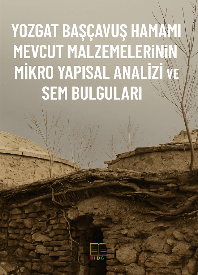 YOZGAT BAŞÇAVUŞ HAMAMI MEVCUT MALZEMELERİNİN MİKRO YAPISAL ANALİZİ VE SEM BULGULARI kapak görseli