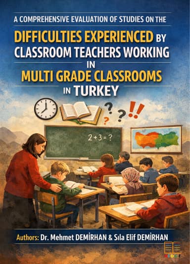 A COMPREHENSIVE EVALUATION OF STUDIES ON THE DIFFICULTIES EXPERIENCED BY CLASSROOM TEACHERS WORKING İN MULTI GRADE CLASSROOMS IN TURKEY kapak görseli
