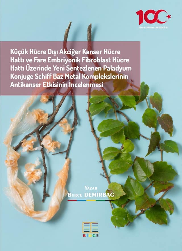 Küçük Hücre Dışı Akciğer Kanser Hücre Hattı ve Fare Embriyonik Fibroblast Hücre Hattı Üzerinde Yeni Sentezlenen Paladyum Konjuge Schiff Baz Metal Komplekslerinin Antikanser Etkisinin İncelenmesi kapak görseli
