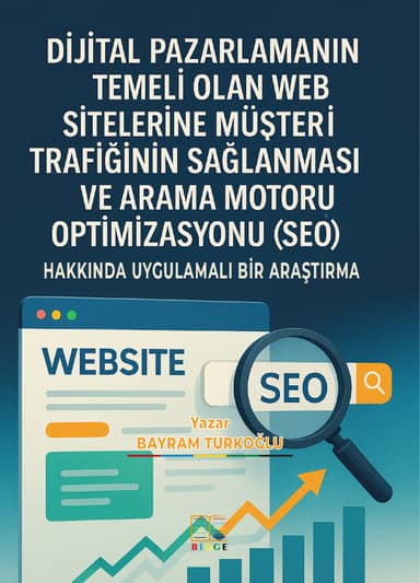 DİJİTAL PAZARLAMA’NIN TEMELİ OLAN WEB SİTELERE MÜŞTERİ TRAFİĞİNİN SAĞLANMASI VE ARAMA MOTORU OPTİMİZASYONU(SEO) HAKKINDA UYGULAMALI BİR ARAŞTIRMA kapak görseli