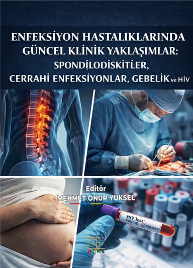 Enfeksiyon Hastalıklarında Güncel Klinik Yaklaşımlar: Spondilodiskitler, Cerrahi Enfeksiyonlar, Gebelik ve Hıv kapak görseli