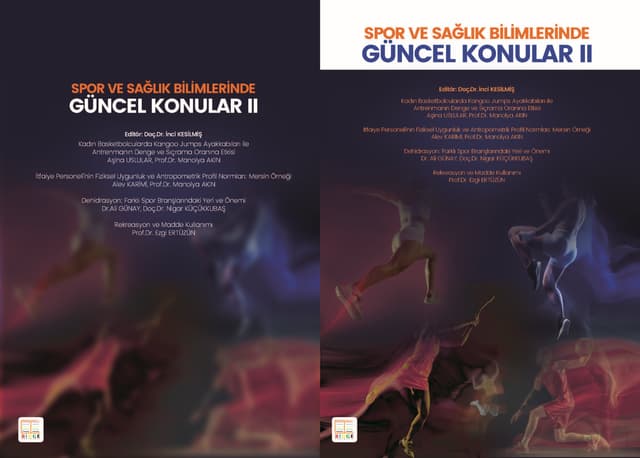 Spor ve Sağlık Bilimlerinde Güncel Konular II kapak görseli